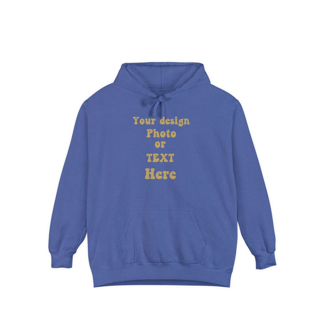 Luxury Hoodie - Personalize with Your Design, Photo, or Text | Greatest Comfort Hoodie Printify Flo Blue S