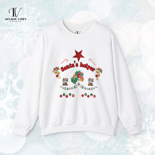 Matching Family Christmas Cheer: Santa's Helper Sweatshirt - Imagin Vibes - 