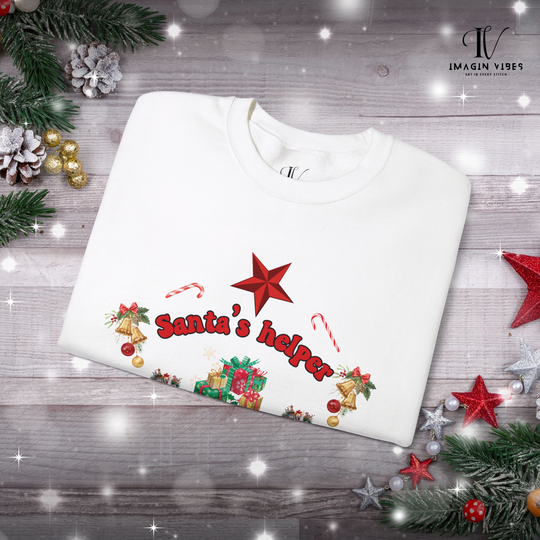 Matching Family Christmas Cheer: Santa's Helper Sweatshirt - Imagin Vibes - 