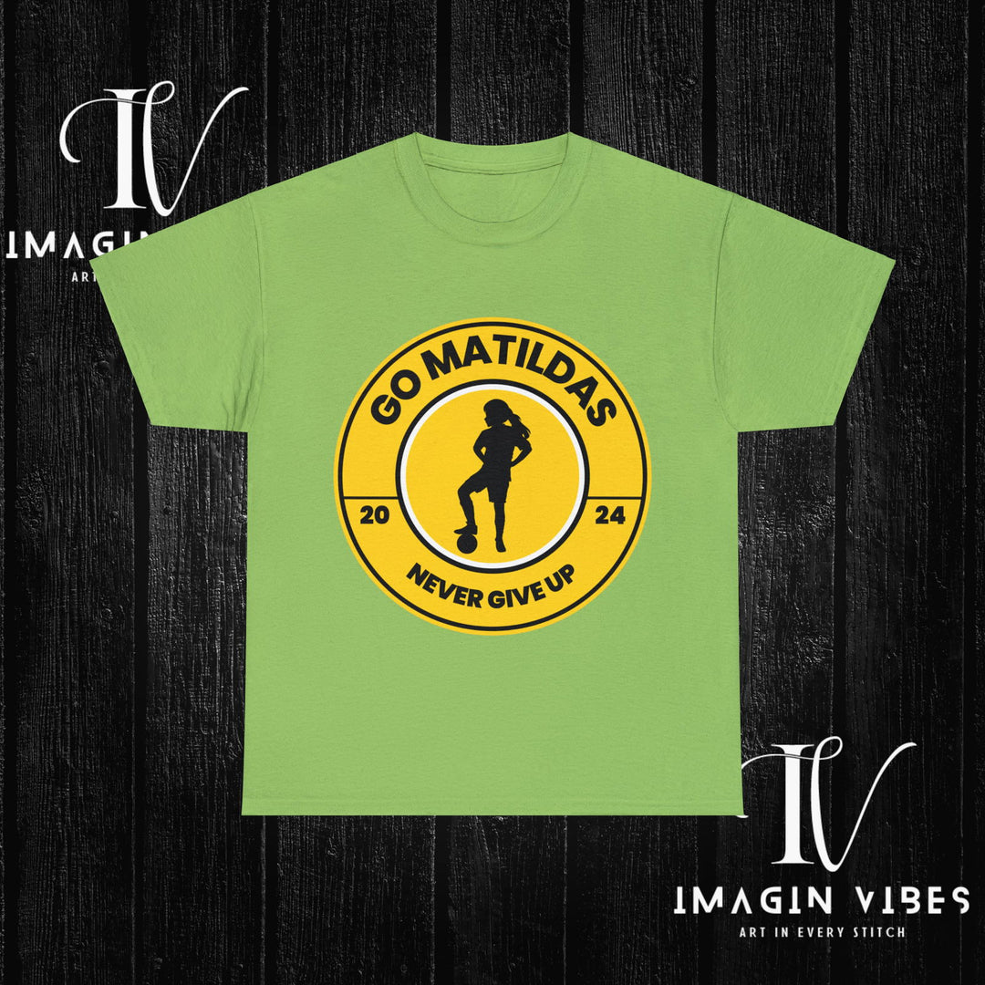 Matildas Mania: Women's Soccer Tee T-Shirt Printify Lime S