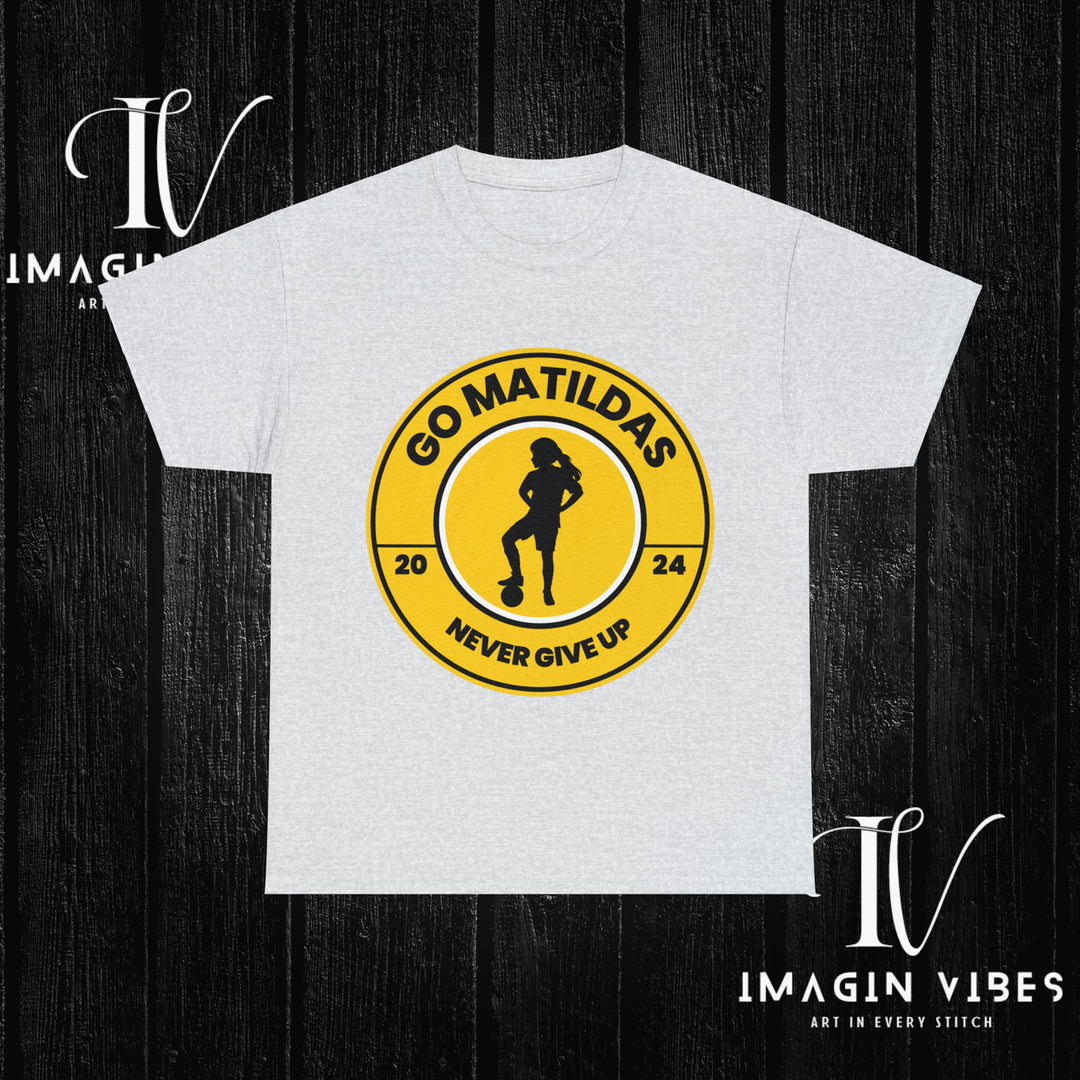 Matildas Mania: Women's Soccer Tee T-Shirt Printify Ash S