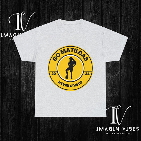 Matildas Mania: Women's Soccer Tee T-Shirt Printify Ash S