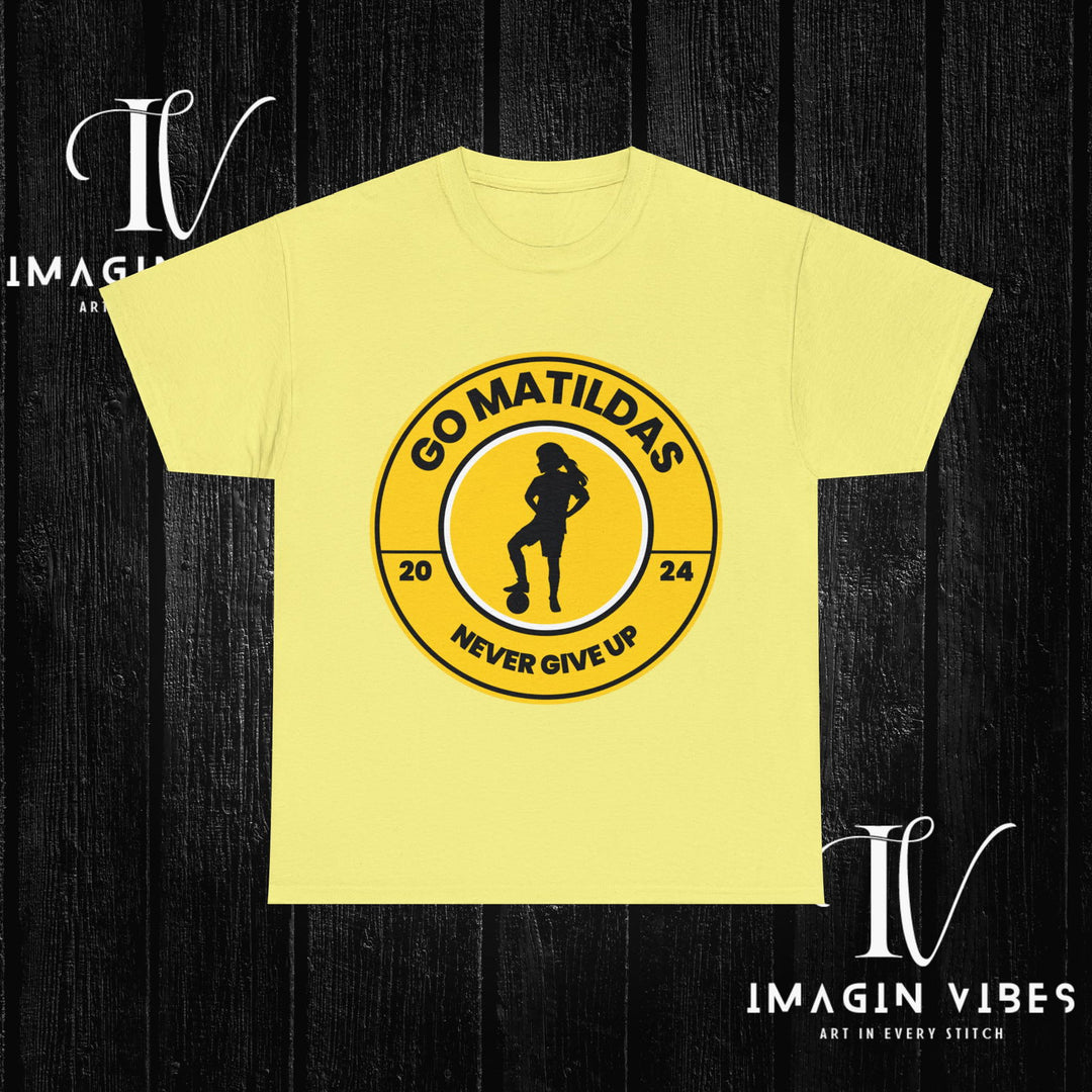 Matildas Mania: Women's Soccer Tee T-Shirt Printify Cornsilk S