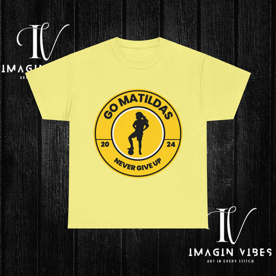 Matildas Mania: Women's Soccer Tee T-Shirt Printify Cornsilk S