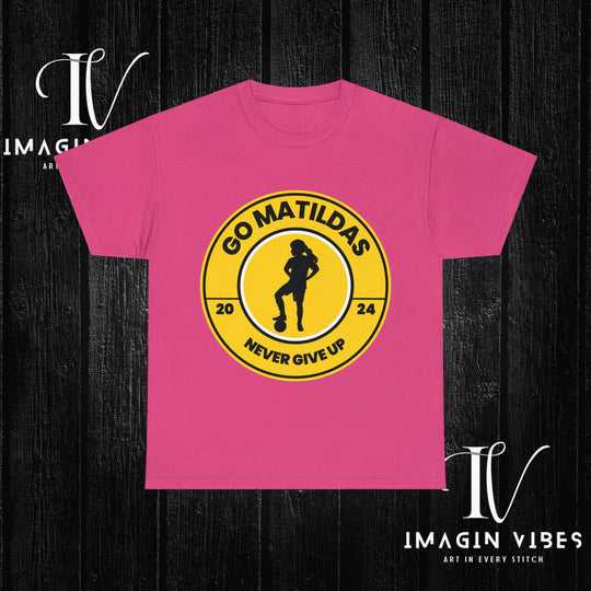 Matildas Mania: Women's Soccer Tee T-Shirt Printify Heliconia S