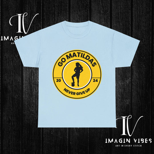 Matildas Mania: Women's Soccer Tee T-Shirt Printify Light Blue S