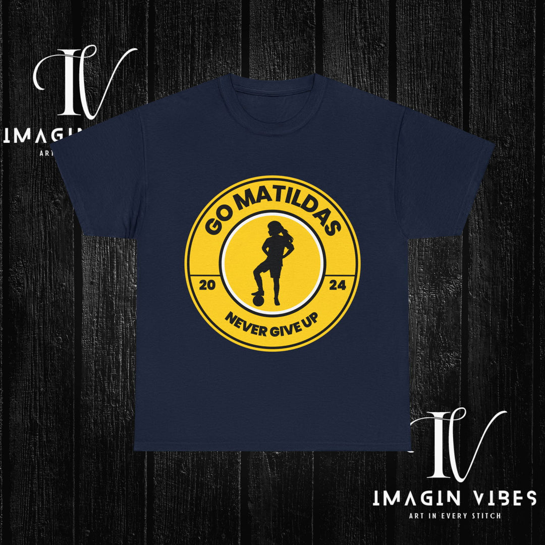 Matildas Mania: Women's Soccer Tee T-Shirt Printify Navy S