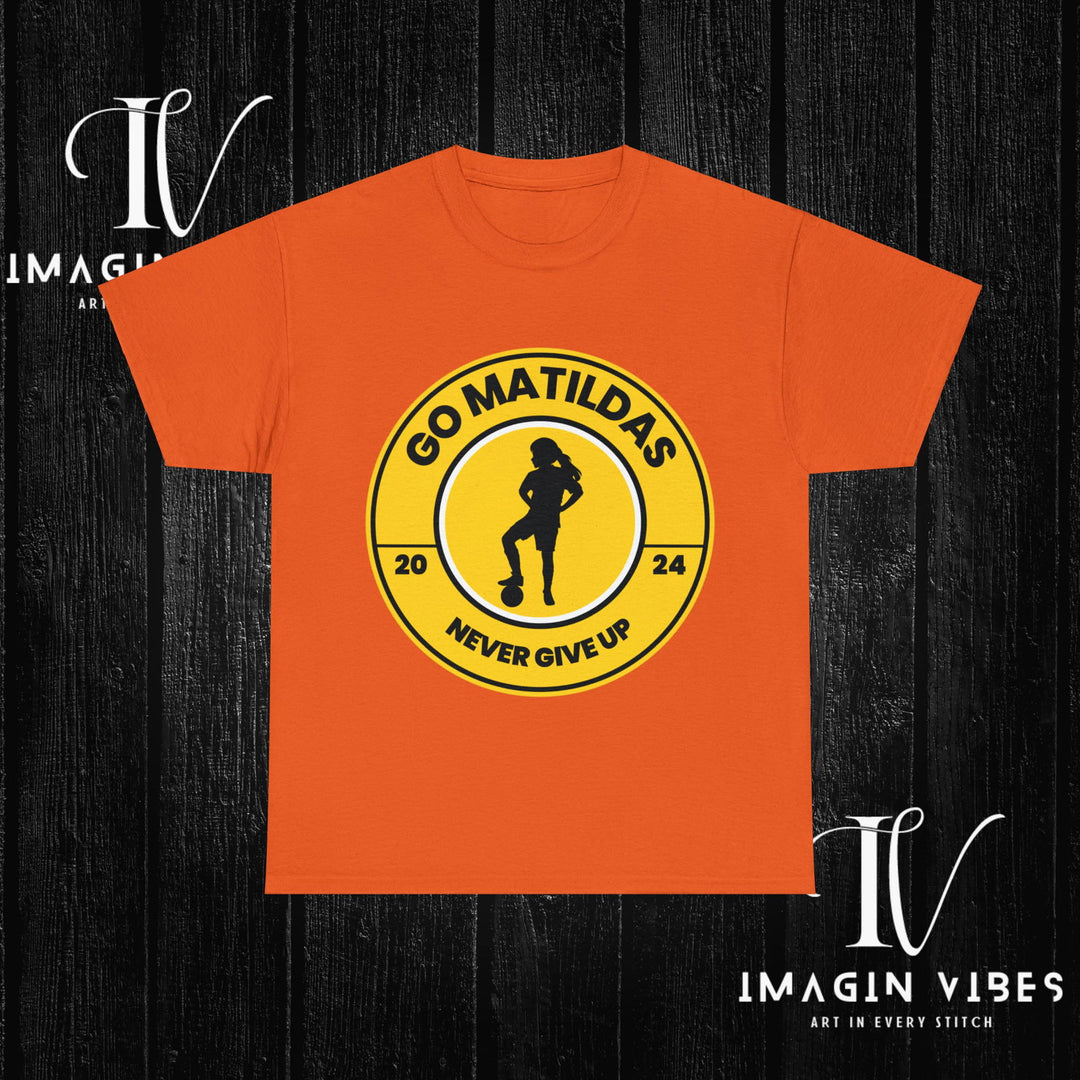 Matildas Mania: Women's Soccer Tee T-Shirt Printify Orange S