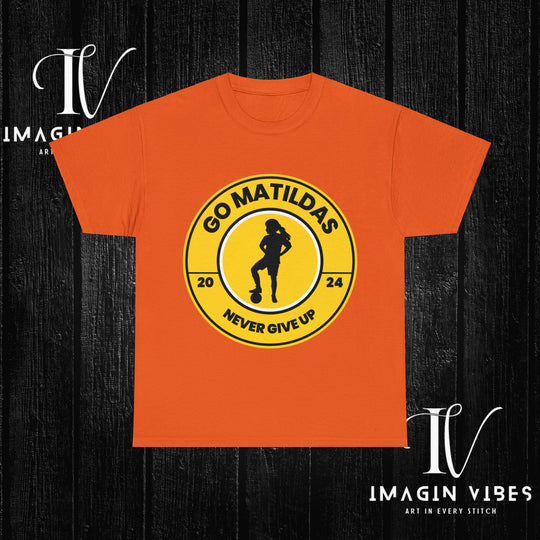 Matildas Mania: Women's Soccer Tee T-Shirt Printify Orange S
