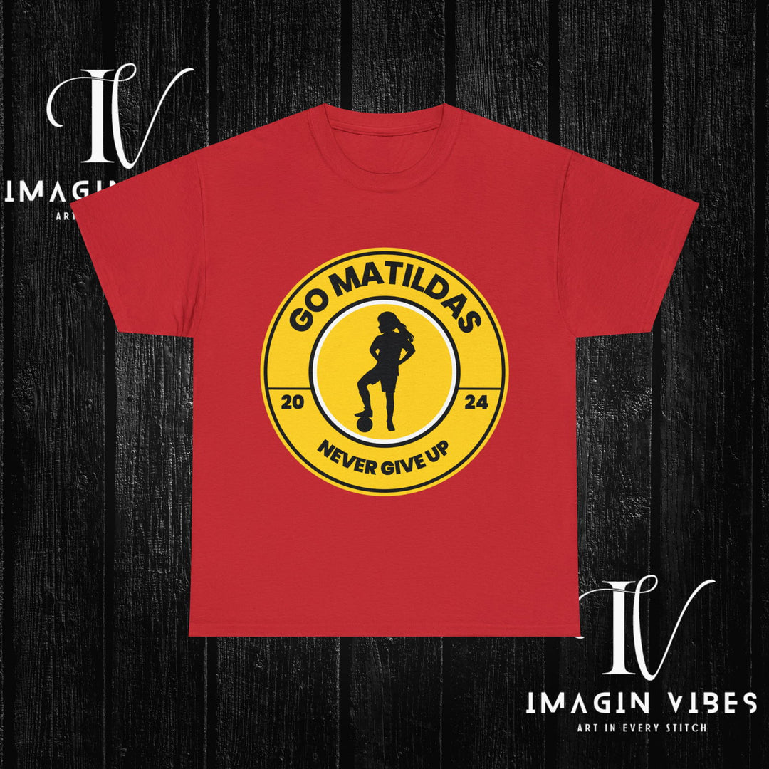 Matildas Mania: Women's Soccer Tee T-Shirt Printify Red S