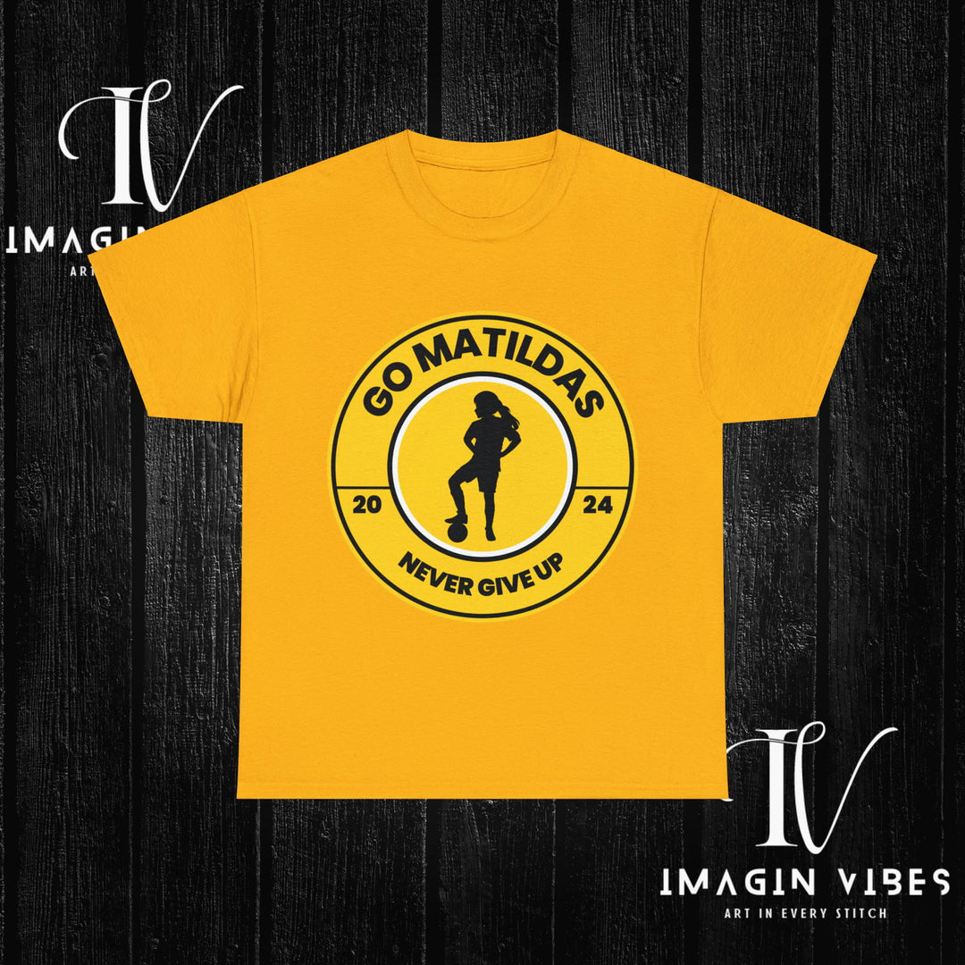 Matildas Mania: Women's Soccer Tee T-Shirt Printify Gold S