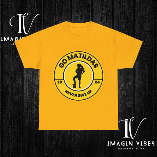 Matildas Mania: Women's Soccer Tee T-Shirt Printify Gold S