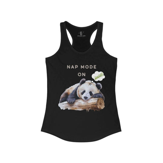 Nap Mode On: Sleeping Panda Racerback Tank Top - Imagin Vibes - 