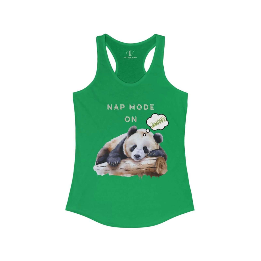 Nap Mode On: Sleeping Panda Racerback Tank Top - Imagin Vibes - 