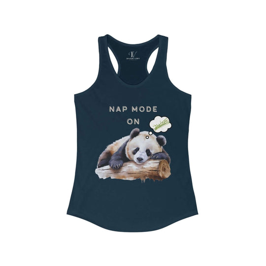 Nap Mode On: Sleeping Panda Racerback Tank Top - Imagin Vibes - 