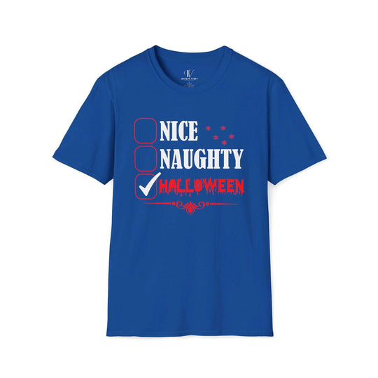 Funny Halloween Checklist Unisex T-Shirt T-Shirt Printify Royal XS