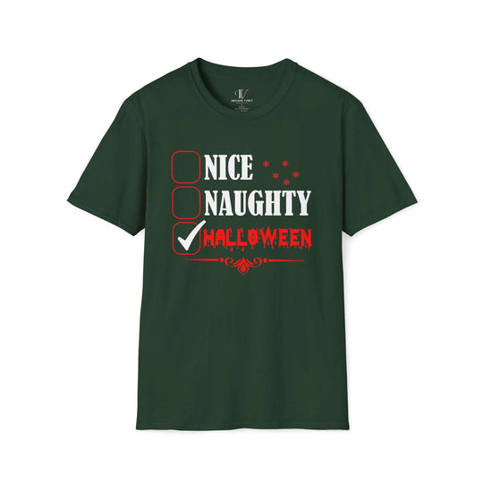 Funny Halloween Checklist Unisex T-Shirt T-Shirt Printify Forest Green S