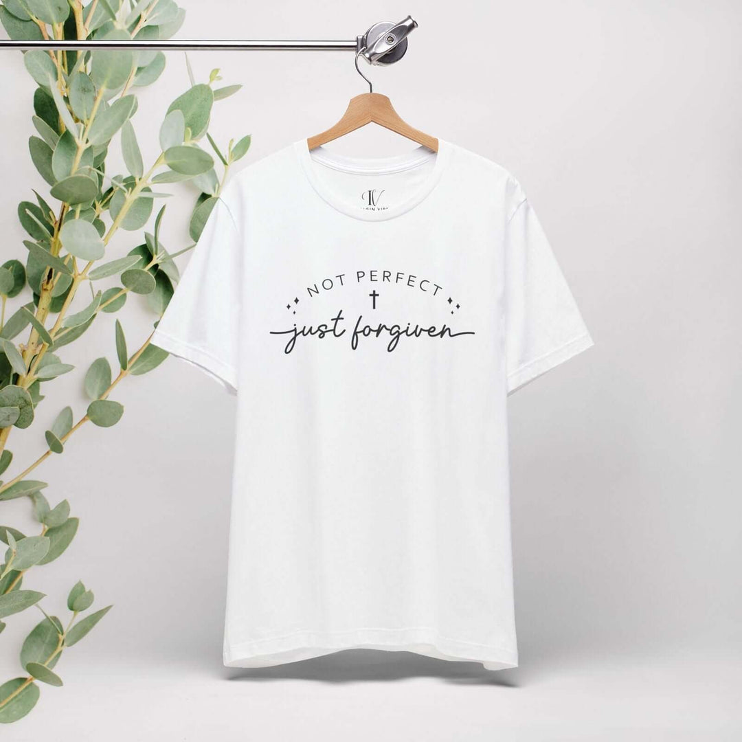 Not Perfect, Just Forgiven: Christian Faith T-Shirt - Imagin Vibes - 