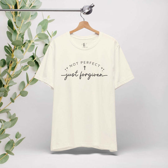 Not Perfect, Just Forgiven: Christian Faith T-Shirt - Imagin Vibes - 