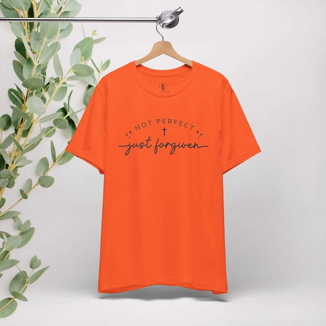 Not Perfect, Just Forgiven: Christian Faith T-Shirt - Imagin Vibes - 