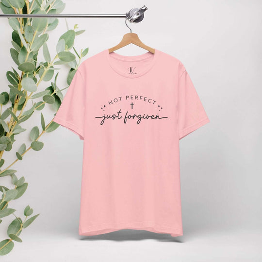 Not Perfect, Just Forgiven: Christian Faith T-Shirt - Imagin Vibes - 