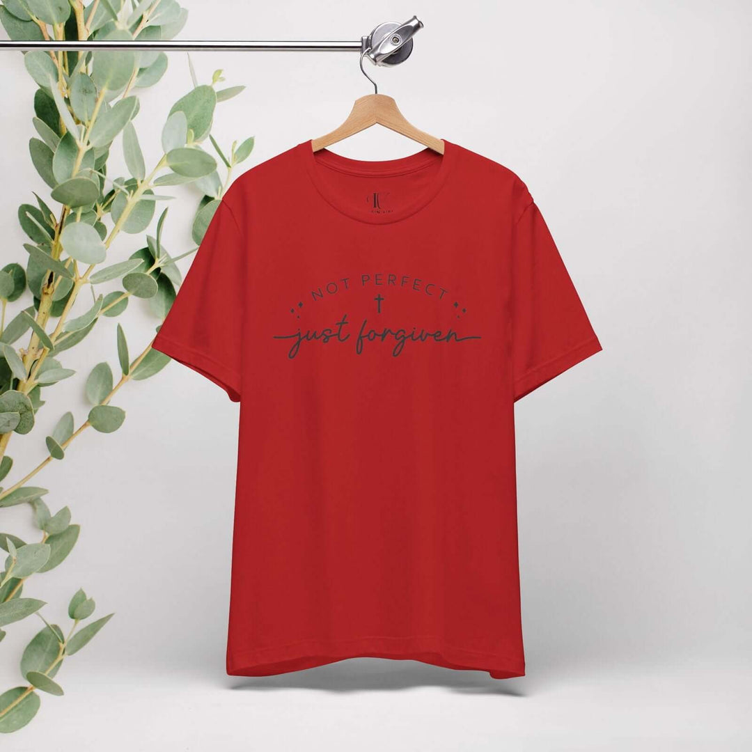 Not Perfect, Just Forgiven: Christian Faith T-Shirt - Imagin Vibes - 