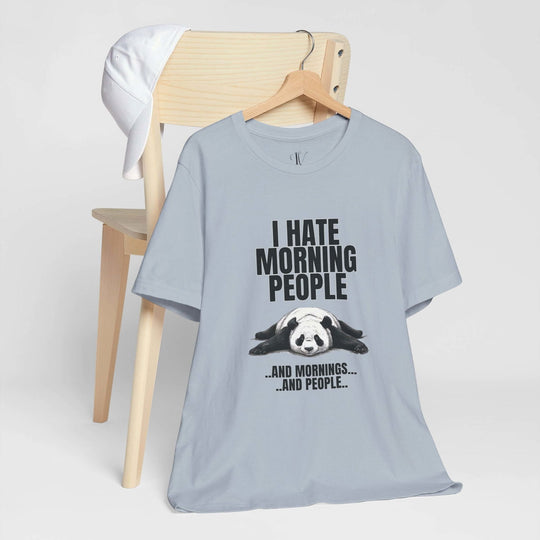 Panda Antisocial Tee: Mornings & People? Nah - Imagin Vibes - 