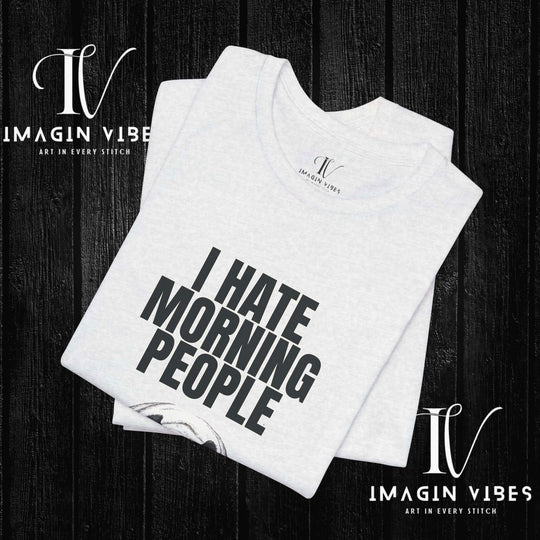 Panda Antisocial Tee: Mornings & People? Nah - Imagin Vibes - 