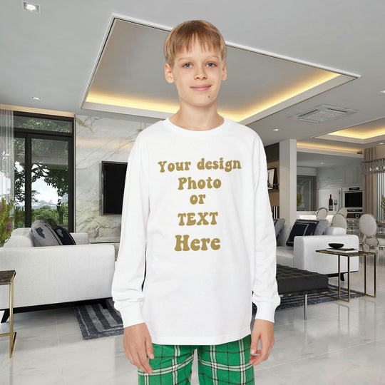 Personalized Holiday Pajamas: Text & Photo! Cozy Cotton Clothing Set Printify