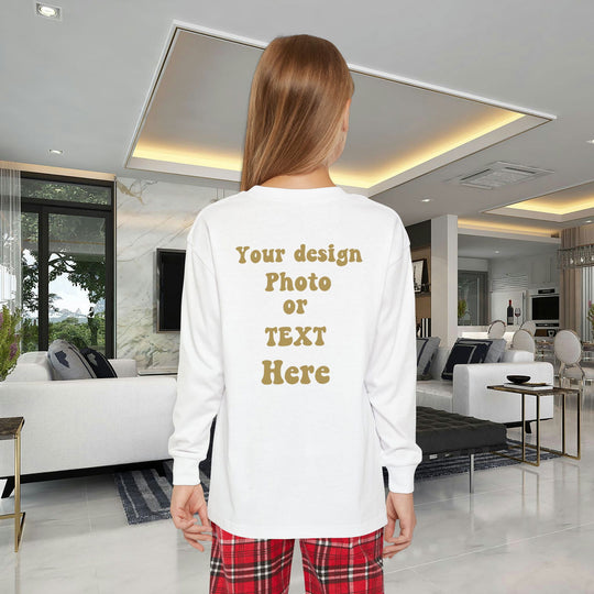 Personalized Holiday Pajamas: Text & Photo! Cozy Cotton Clothing Set Printify
