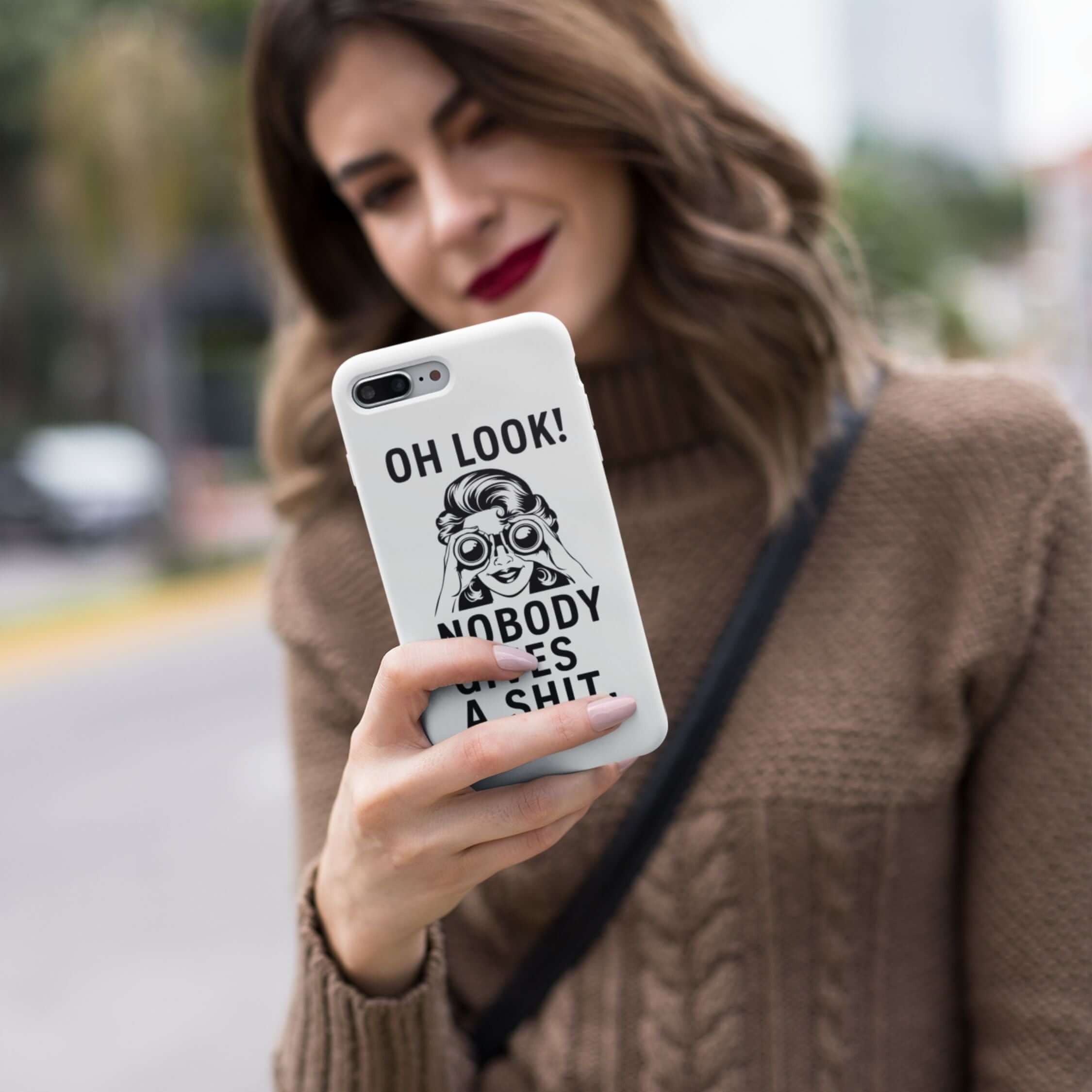 Phone Case - 'Oh Look Nobody Gives a Shit' Phone Case Printify