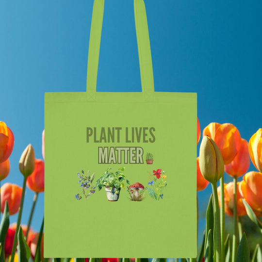 Plant Lady Tote Bag - "Plant Lives Matter" - Imagin Vibes - 