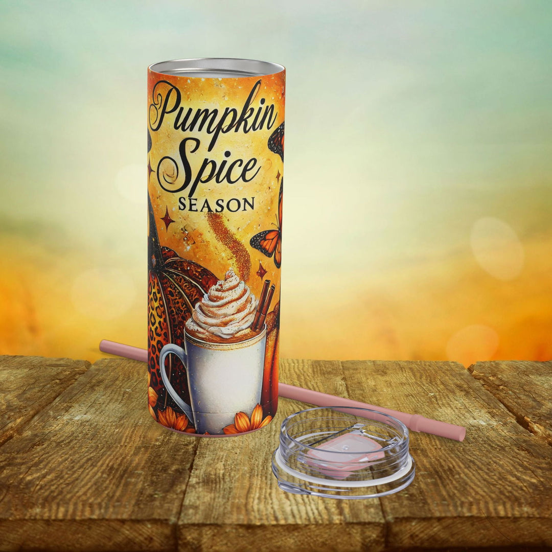 Pumpkin Spice Season Tumbler Mug Printify Dusty Rose 20oz Matte