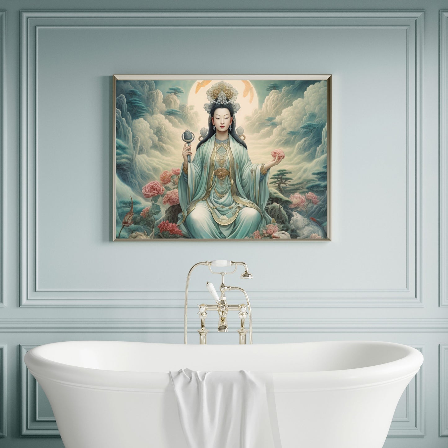 Quan Yin Wall Art - Guan Yin, Kwan Im, Kuan Yin - Goddess of Compassion. Downloadable Wall Art Poster   