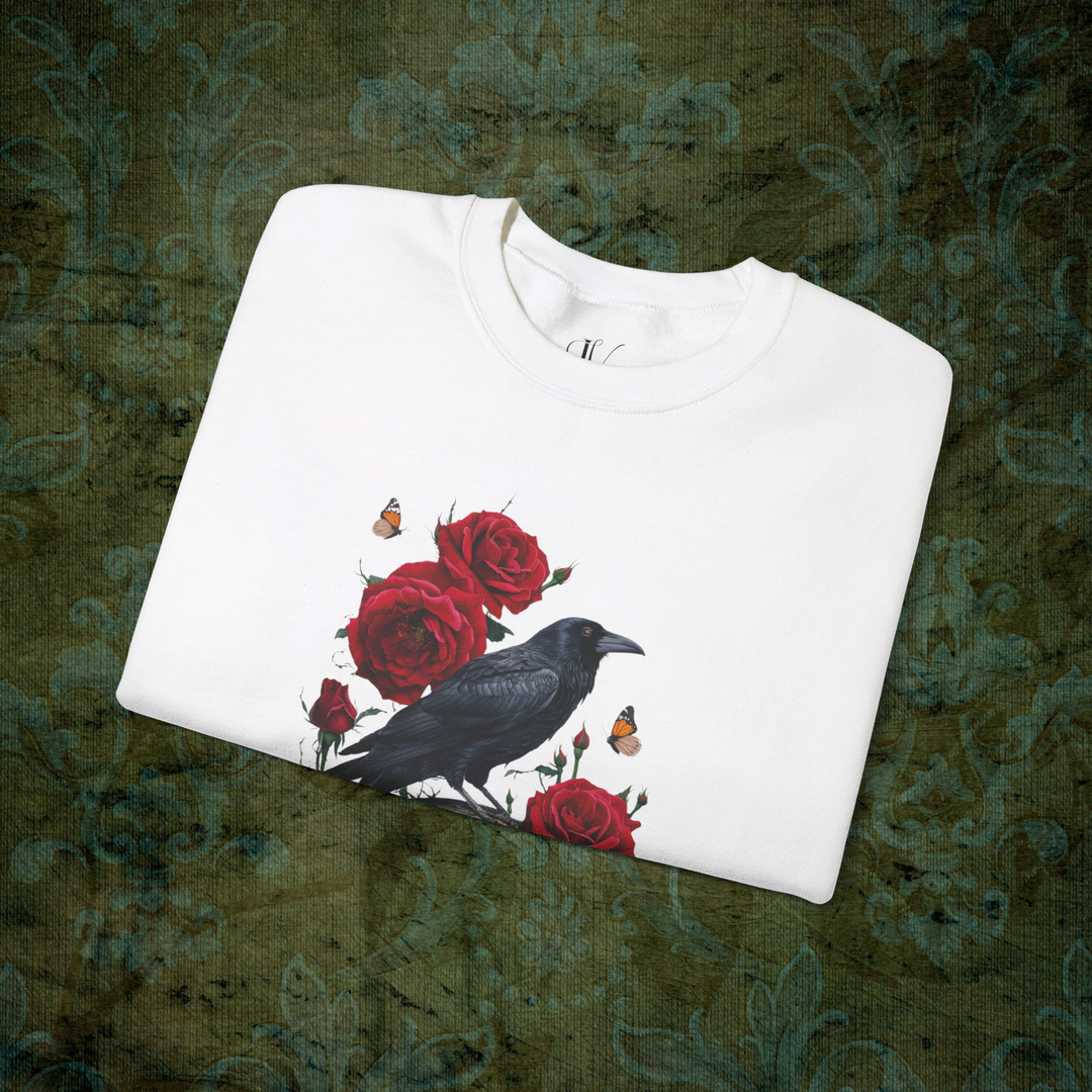 Raven's Requiem: Gothic Sweatshirt Sweatshirt Printify
