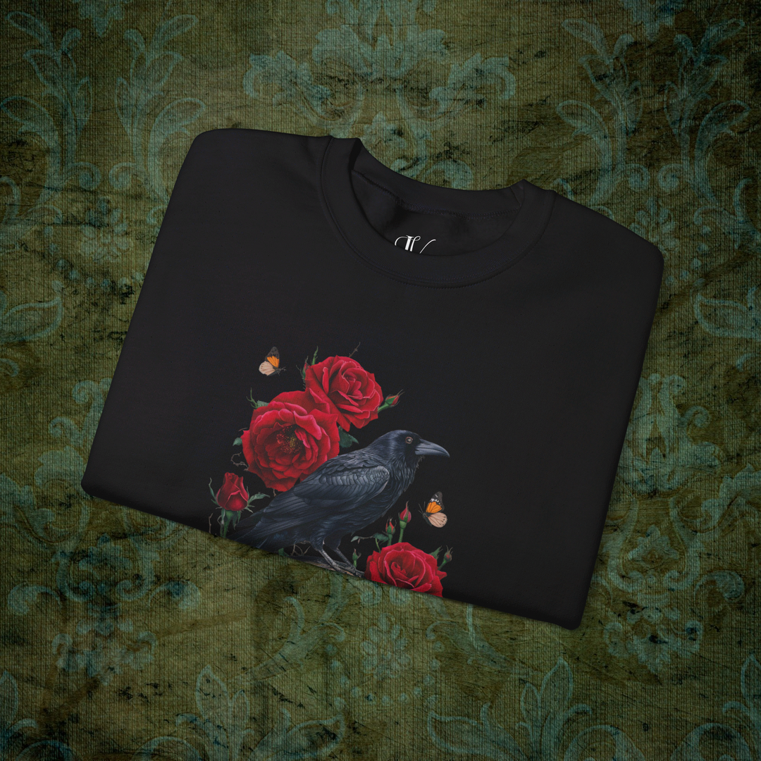 Raven's Requiem: Gothic Sweatshirt Sweatshirt Printify
