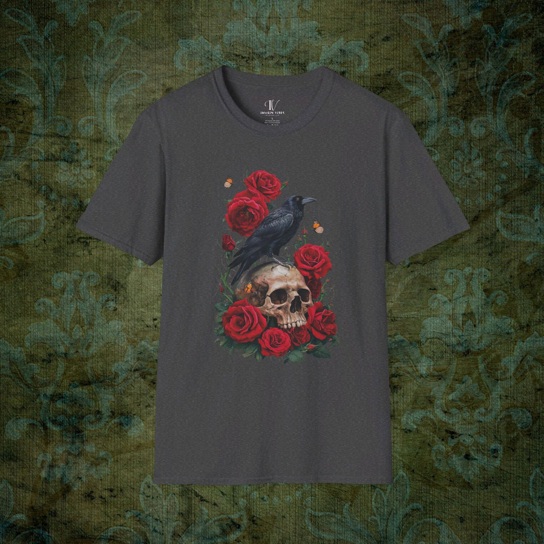 Raven's Requiem: Gothic T-Shirt - Imagin Vibes - 