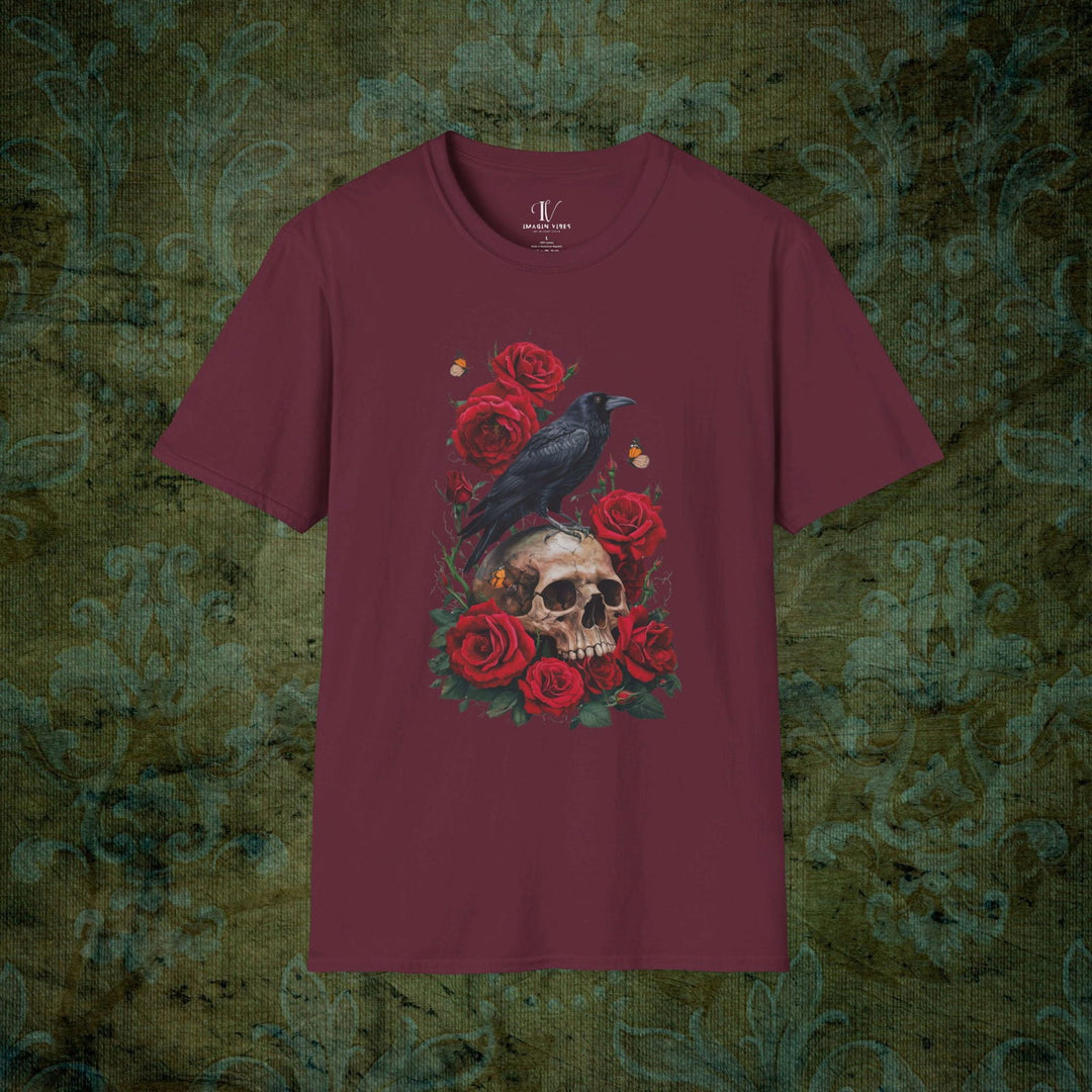 Raven's Requiem: Gothic T-Shirt - Imagin Vibes - 