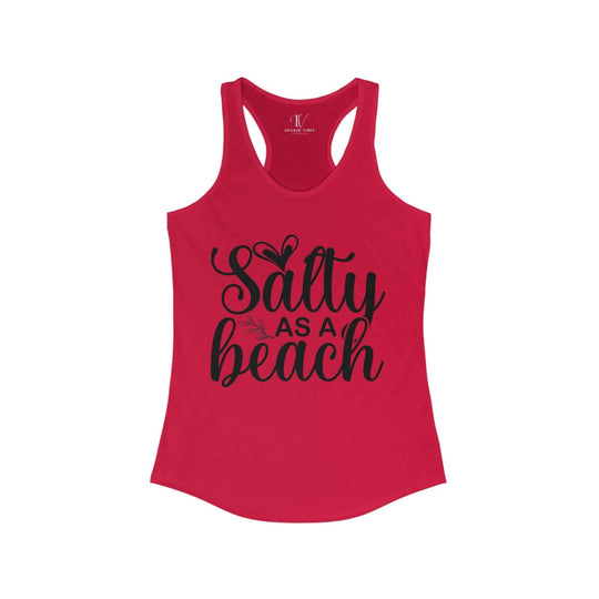 Salty AF: Beach Babe Racerback Tank - Imagin Vibes - 