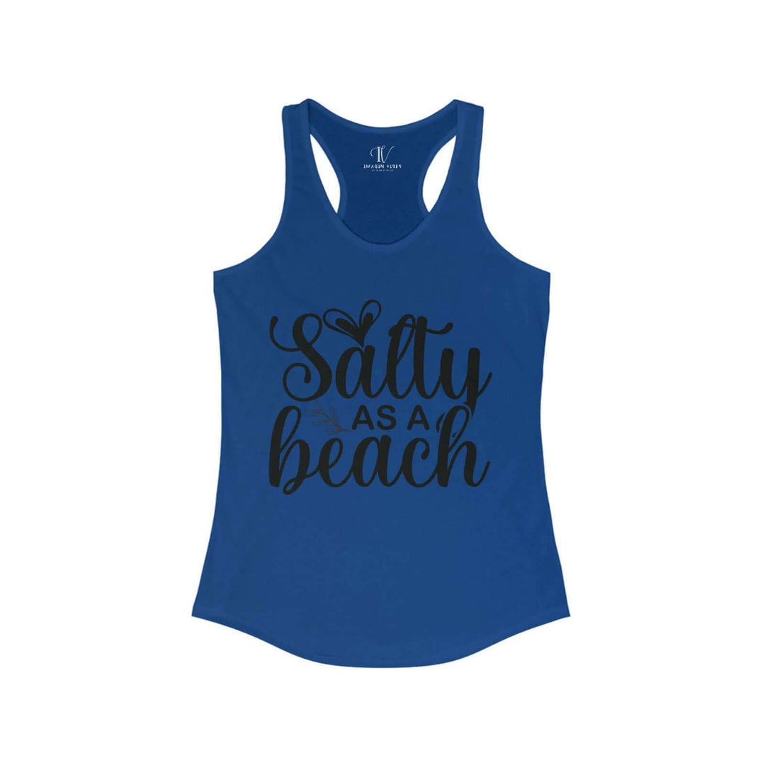 Salty AF: Beach Babe Racerback Tank - Imagin Vibes - 