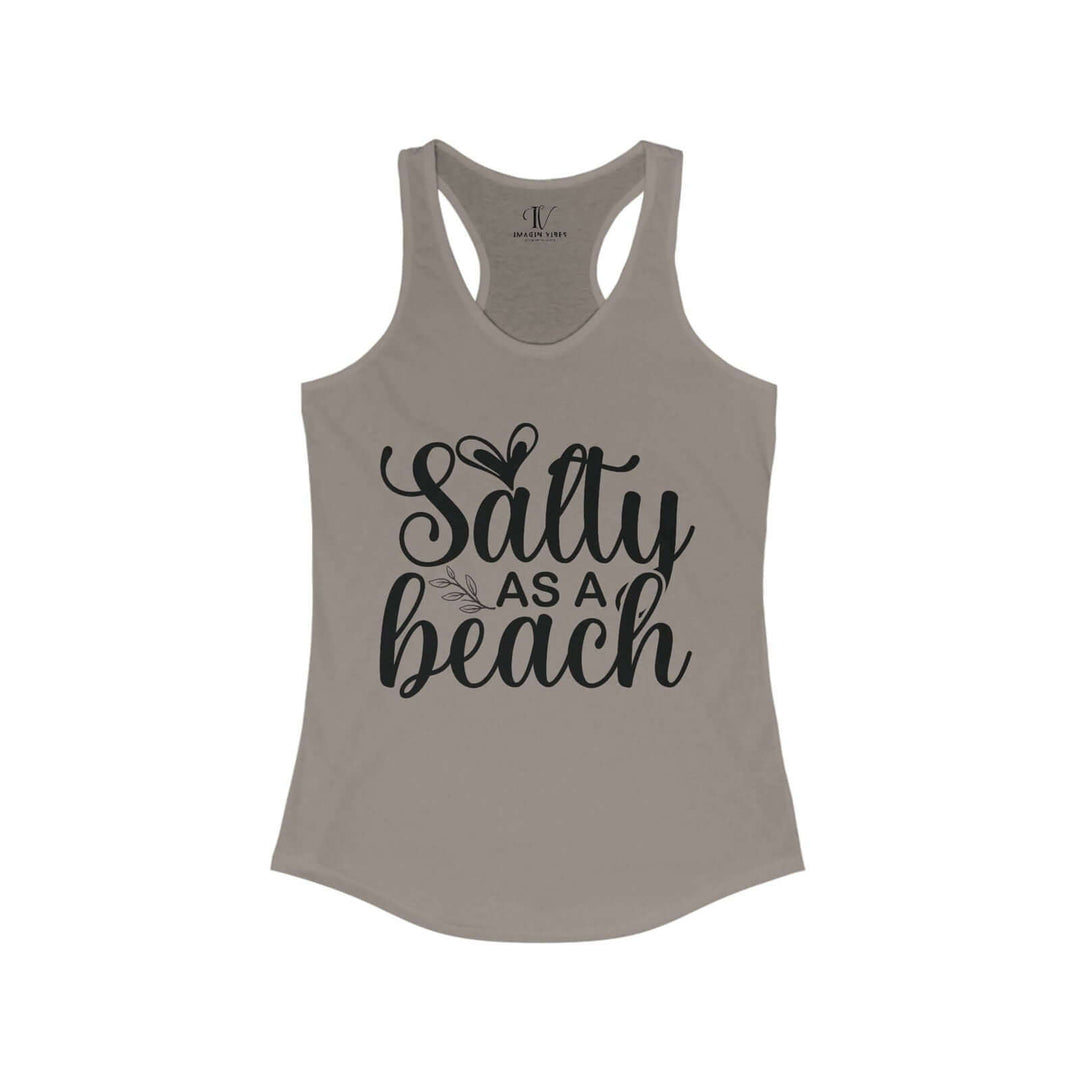 Salty AF: Beach Babe Racerback Tank - Imagin Vibes - 