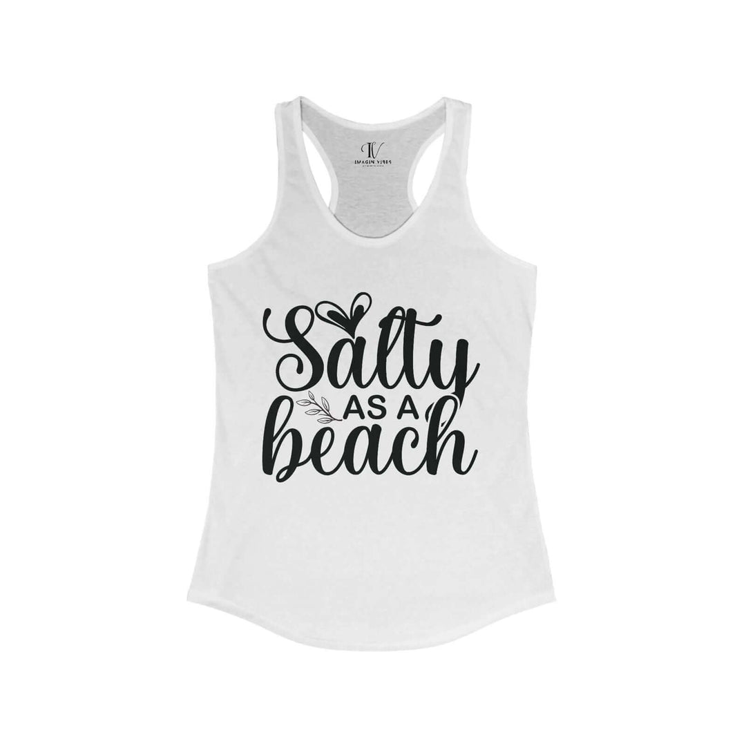 Salty AF: Beach Babe Racerback Tank - Imagin Vibes - 