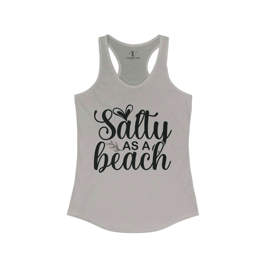 Salty AF: Beach Babe Racerback Tank - Imagin Vibes - 