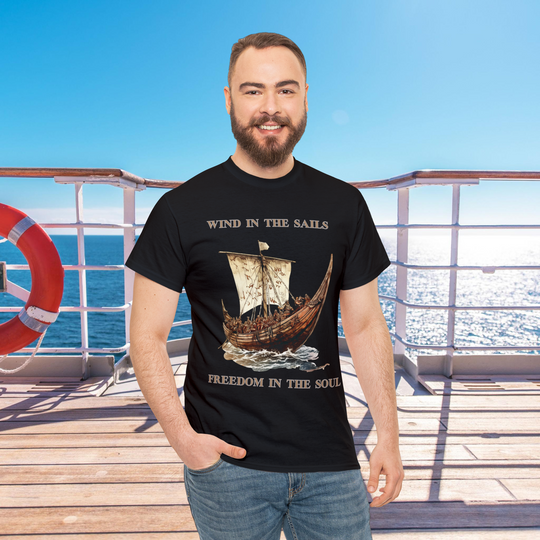 Set Sail in Style: Viking Cruise Tee - "Freedom in Your Soul" - Imagin Vibes - 