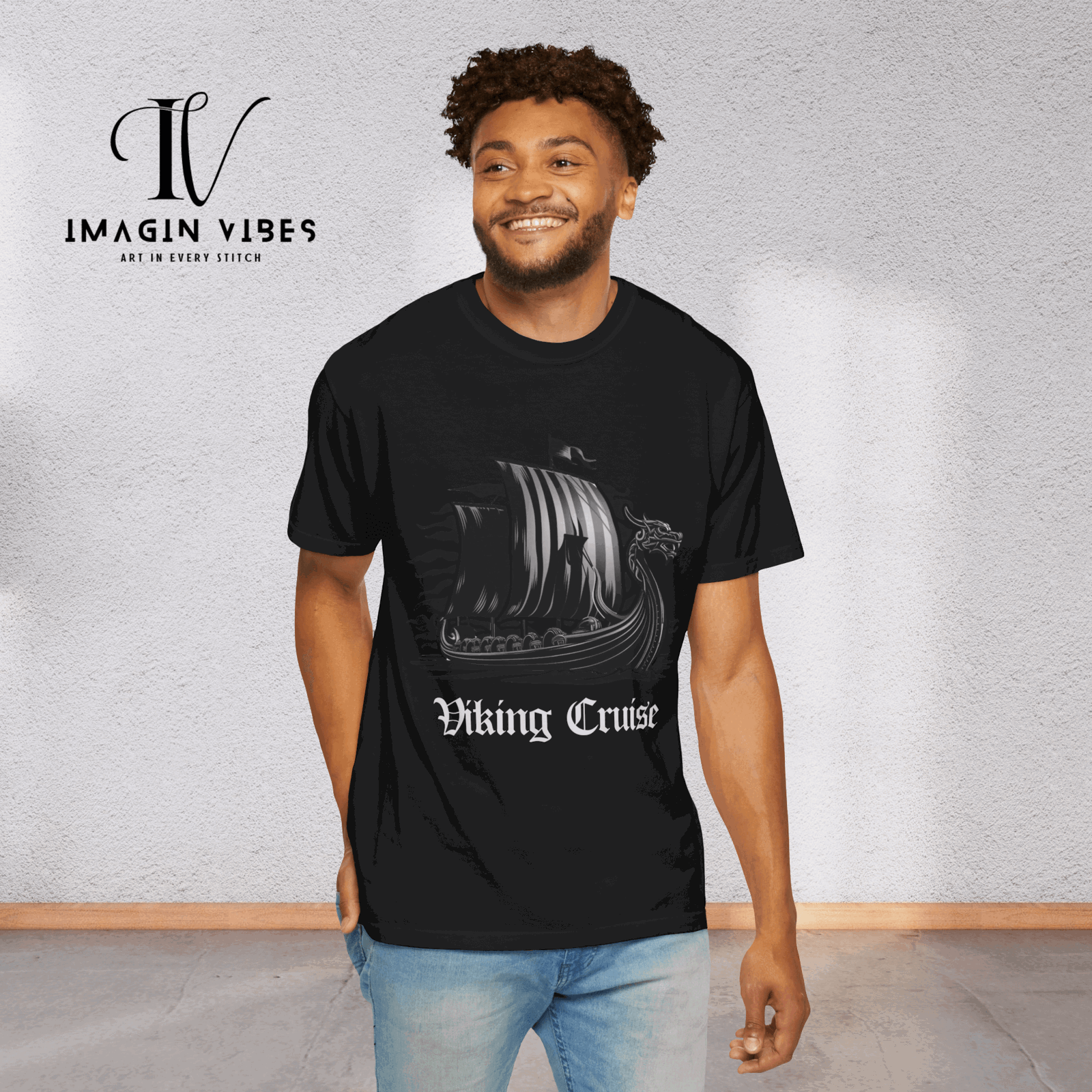 Set Sail with the Vikings: Cruise Viking Ship Tee - Imagin Vibes - 