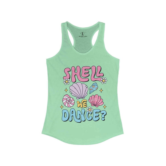 Shell We Dance? Beach Babe Racerback Tank - Imagin Vibes - 