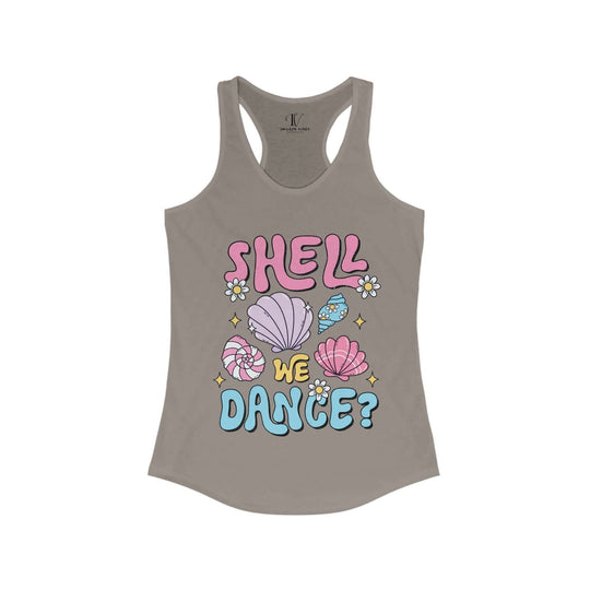 Shell We Dance? Beach Babe Racerback Tank - Imagin Vibes - 