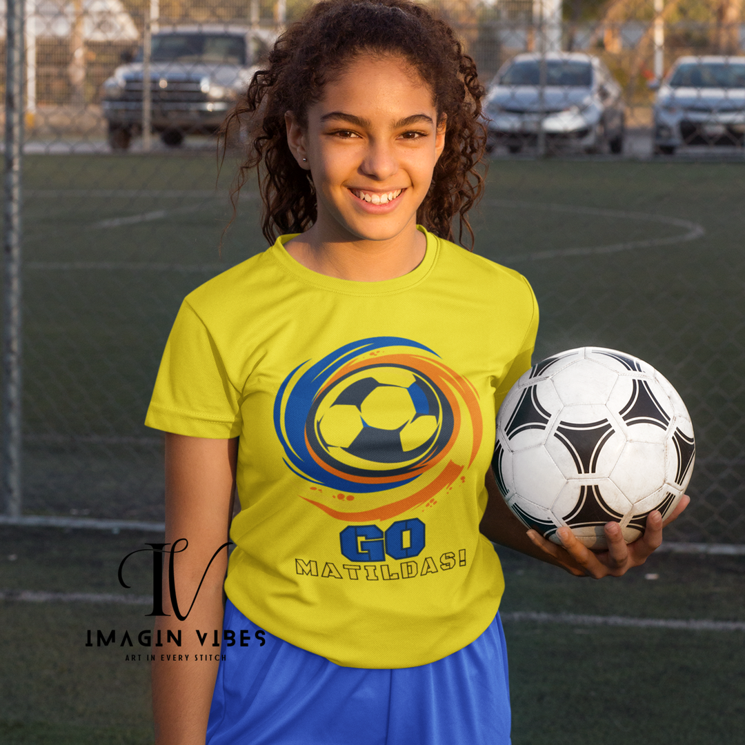 Show Your Matildas Pride! Australia Soccer Tee T-Shirt Printify