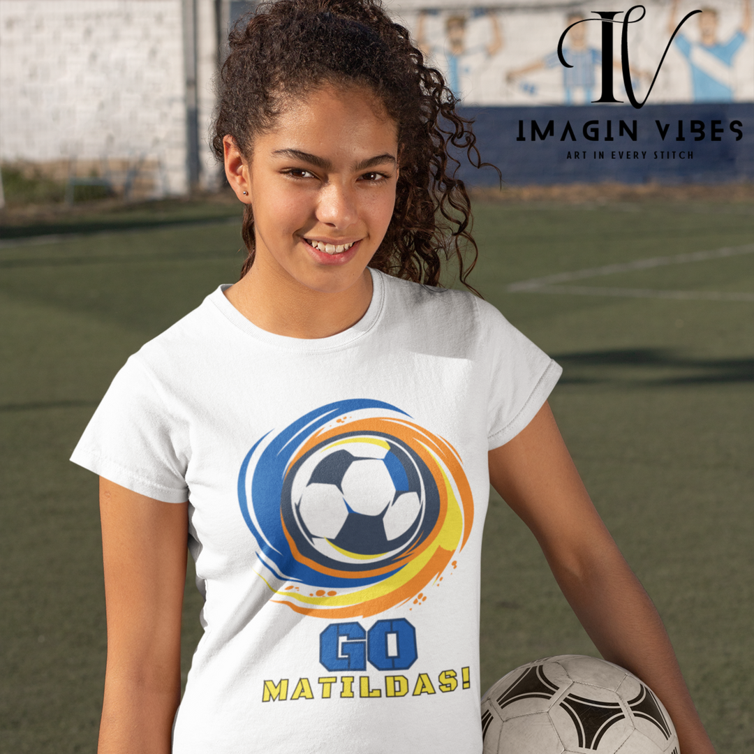 Show Your Matildas Pride! Australia Soccer Tee T-Shirt Printify
