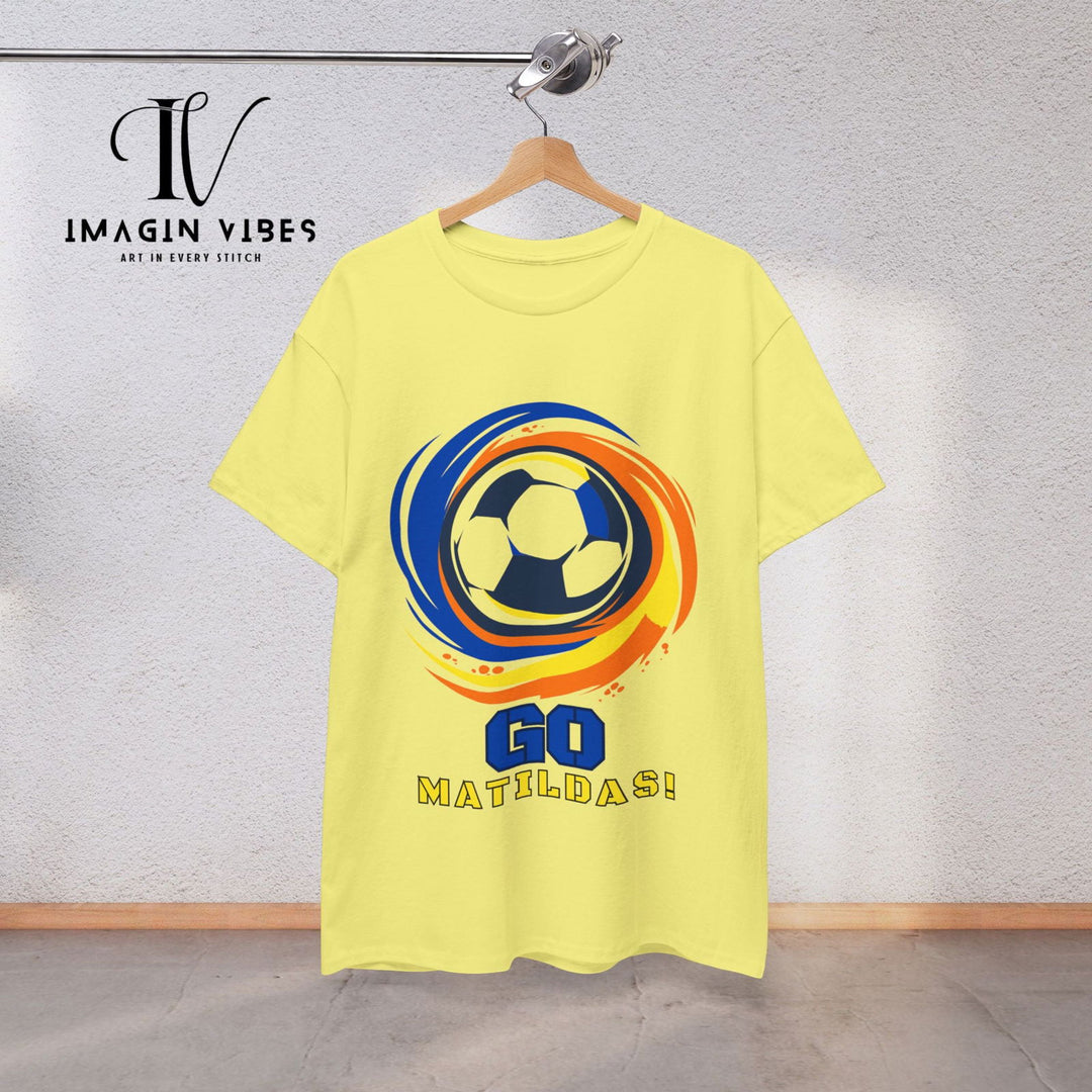 Show Your Matildas Pride! Australia Soccer Tee T-Shirt Printify Cornsilk S
